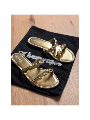 Circus by Sam Edelman Χρυσά flat σανδάλια σαν καινούργιο, νούμερο 38.5