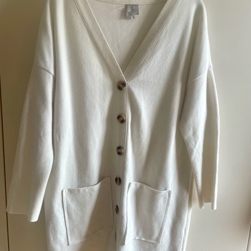 Asos cardigan dress like new, off white, size S-M