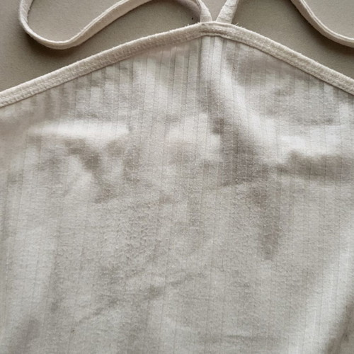 Stradivarius backless summer top white like new