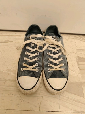 Παπούτσια Converse Chuck Taylor All Star Ox βελούδινα σαν καινούργια, μέγεθος 39, πράσινα