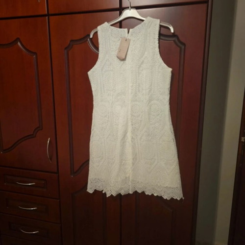Shein white summer dress, size S