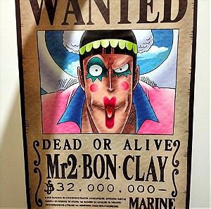 Αφίσα (52 x 38cm) Abystyle αυθεντική One Piece Wanted Dead Or Alive: Mr2 Bon Clay