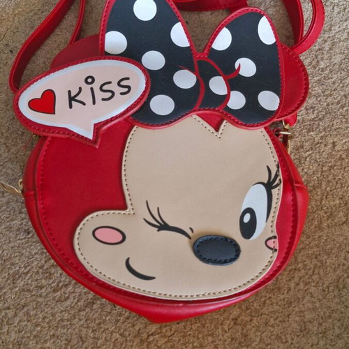 Girls Mini Bag like new, black and red