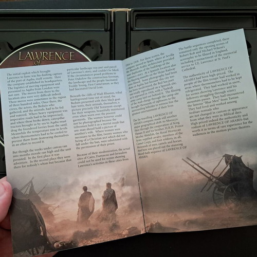 Lawrence of Arabia Deluxe Double DVD like new with booklet and subtitles