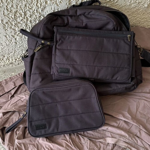 Minene Nicky Changing Bag Black Denim like new