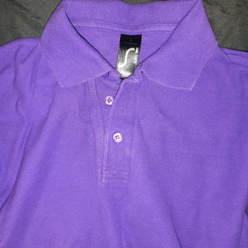 Sol's purple short-sleeve shirt with collar used, size S