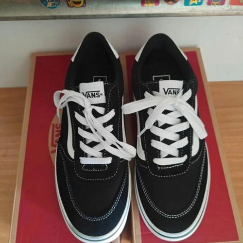 Vans Brooklyn LS sneakers, black and white, size 38