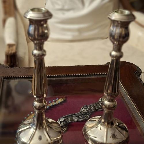 Silver 925 Candlestick Set like new, 340g, 21cm height