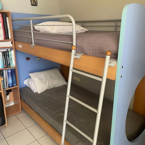Neoset wooden bunk bed used with ladder included