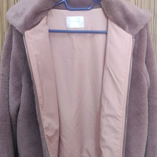 Women's short pink coat like new, size S