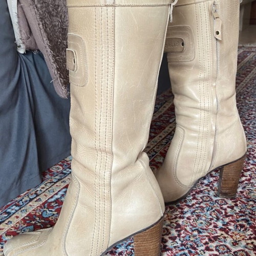 Diesel vintage boots like new, beige, size 38