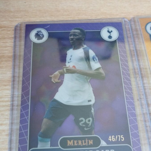 Topps Merlin football card Pape Matar Sarr, numbered 46/75