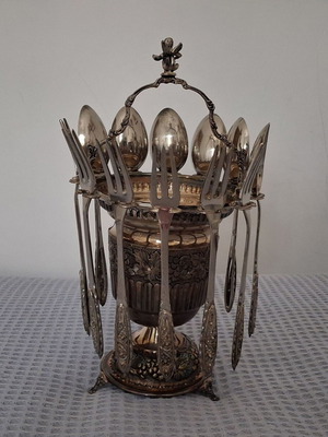 Χειροποίητη Ασημένια Γλυκοθήκη 925 Γιαννιώτικο Φιλιγκράν Καινούργιο