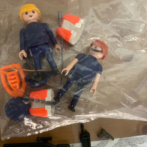 Playmobil Coastguards new, set of 2 with weapons and radio
