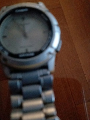Casio men's watch silver bracelet like new
