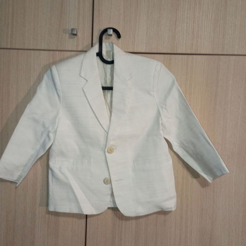 Children's beige summer suit for 4-year-old boy like new