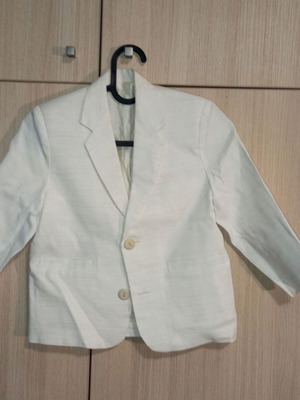 Children's beige summer suit for 4-year-old boy like new