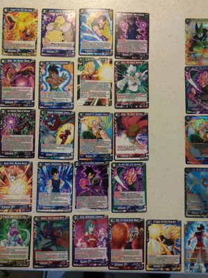 Dragon Ball Super κάρτες μεταχειρισμένες, 36 τεμάχια, rare Bandai
