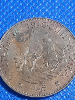 Κέρμα 1/2 Penny 1940 Νότια Αφρική μεταχειρισμένο