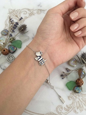 Agatha Paris Scottie dog charm bracelet silver 925