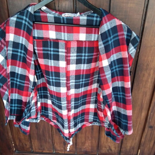 Shirt jacket New Collection size M like new, blue and red