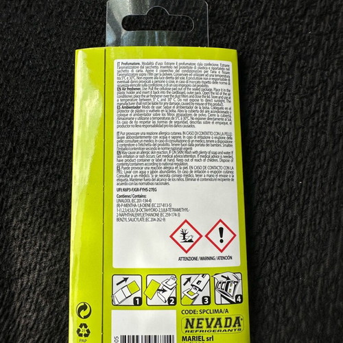 Clima Fresh air conditioner fragrance new, green apple scent