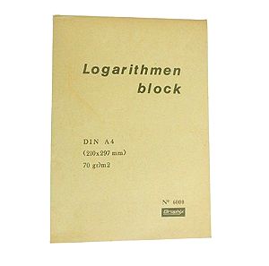 2 τεμάχια Μπλόκ λογαριθμικά Α4 50 φύλλων Logarithmen block Graphix 21x29.7cm