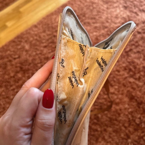 Valentino crossbody bag used, beige and brown