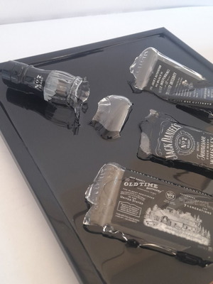 Resin Art Panel like new, customizable colors and objects