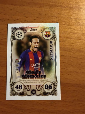 Neymar Jr Topps κάρτα σαν καινούργιο, σπάνια