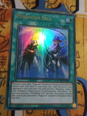 Pendulum Call Normal Spell κάρτα Yu-Gi-Oh! μεταχειρισμένη Ultra Rare