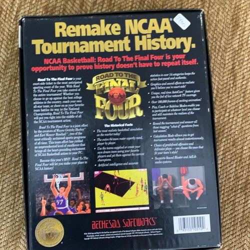 Final Four NCAA vintage PC game like new, complete box