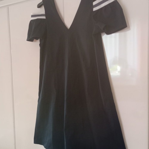 Cotton dress made in Italy, medium size, dark blue, like new