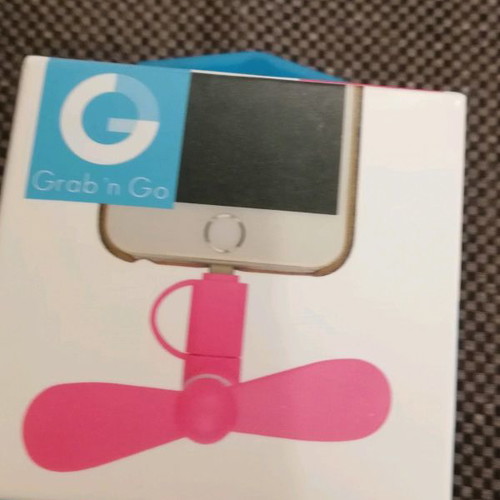 Mini cooler pink new for mobile phone
