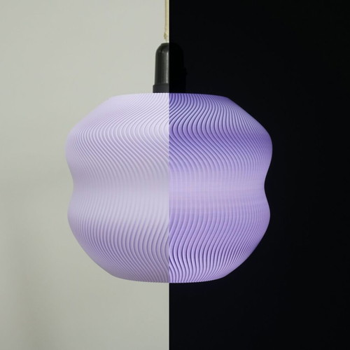Poly Lamp-V5 pendant lamp new, minimal design in lavender shade