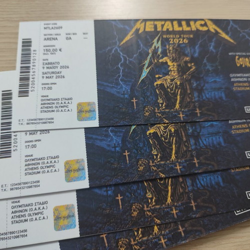 Metallica Hard Copy Athens 09.05.2026 New, souvenir