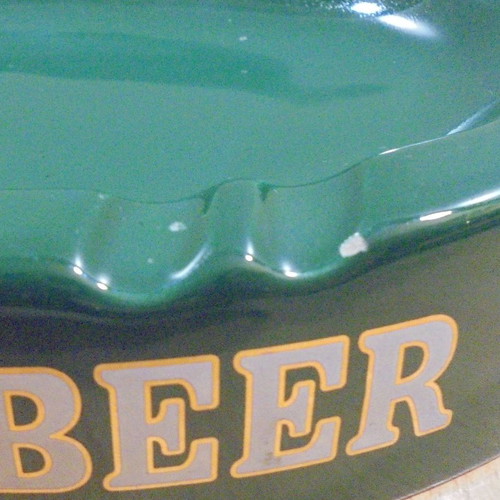Tuborg beer old promotional ceramic ashtray used