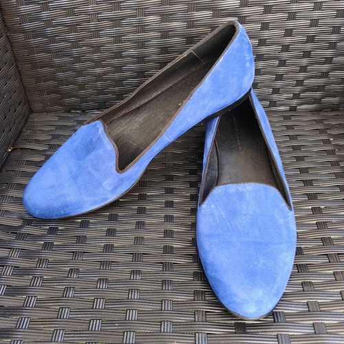 Kurt Geiger ballerinas used, size 40, natural suede, blue