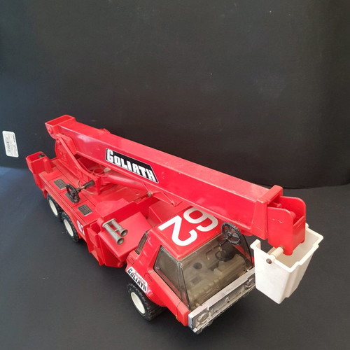 Goliath collectible fire truck toy used, French with folding ladder