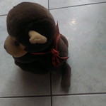 Plush monkey with her baby