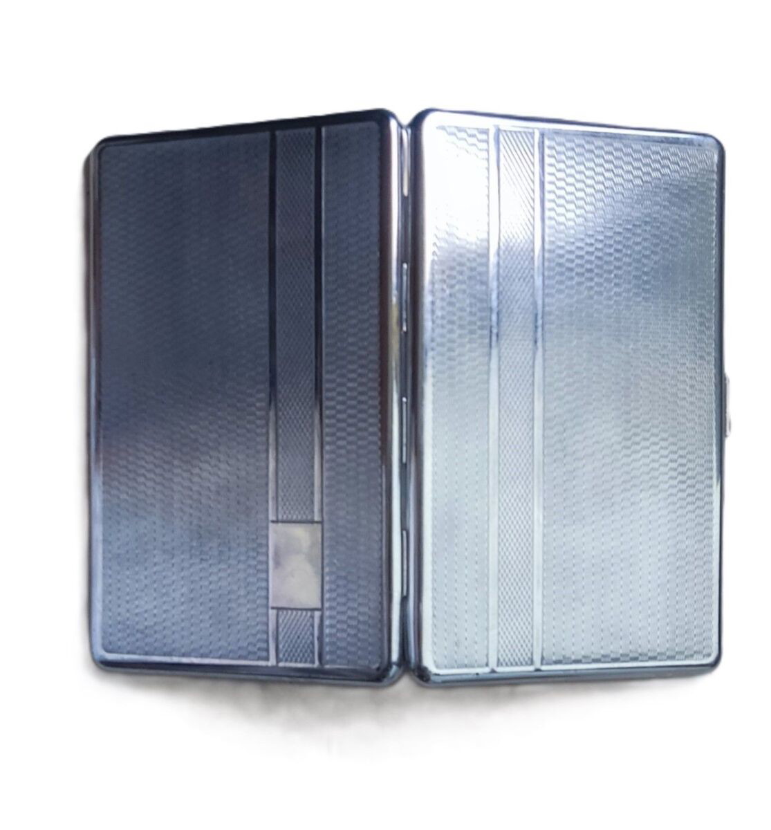 Kincraft Vintage Cigarette Case Used, Silver Chrome