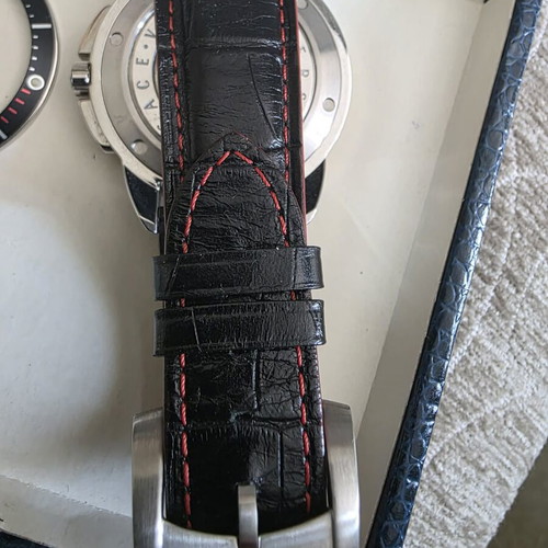 Versace V-Sport 12C99 men's watch new with leather strap