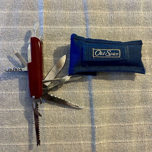 Old Spice collectible pocket knife used with case