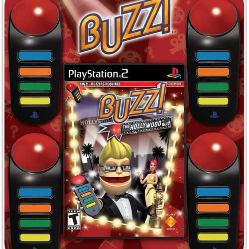 Sony PlayStation 2 Buzz Controllers Wired Set of 3 New