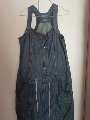 Attrattivo denim dress like new, blue, sizes L and XL