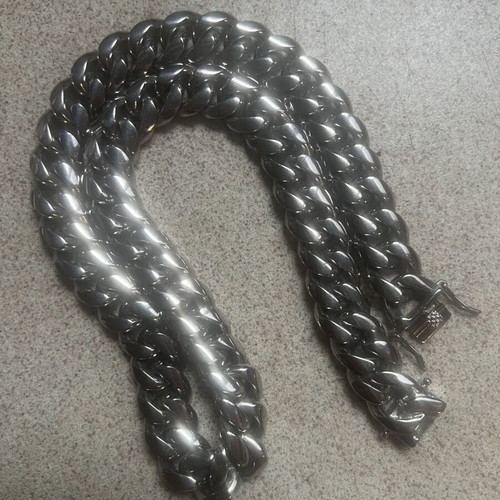 Cuban Link Necklace 57cm Stainless Steel 316L Unisex, New