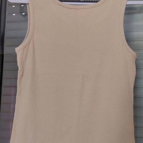 Esmara women's sleeveless beige top, size M