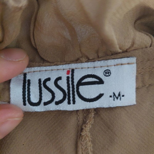 Lussile top camel color size Medium like new