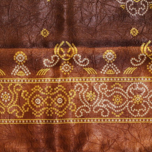 Silk Scarf 100% Original Brown Pareo 1.80x1.10m