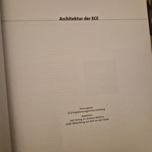 Architektur der ECE book used, German architecture album